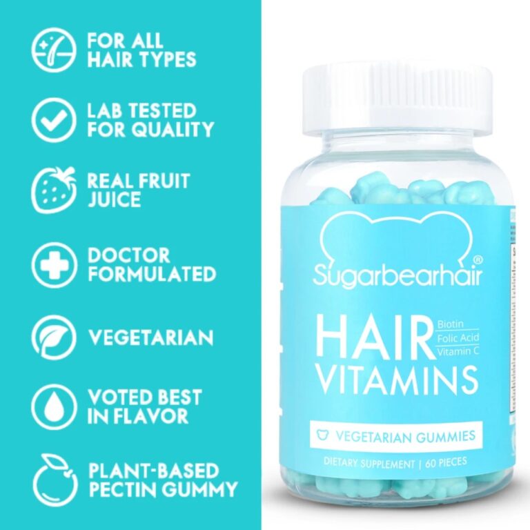 Sugar Bear Hair Vitamins 60 Vegan Gummies Sami Afro Hair & Beauty Centre