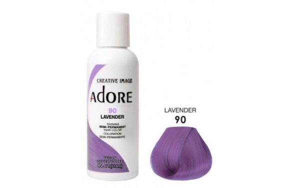 adore shining semi permanent hair color lavender 90