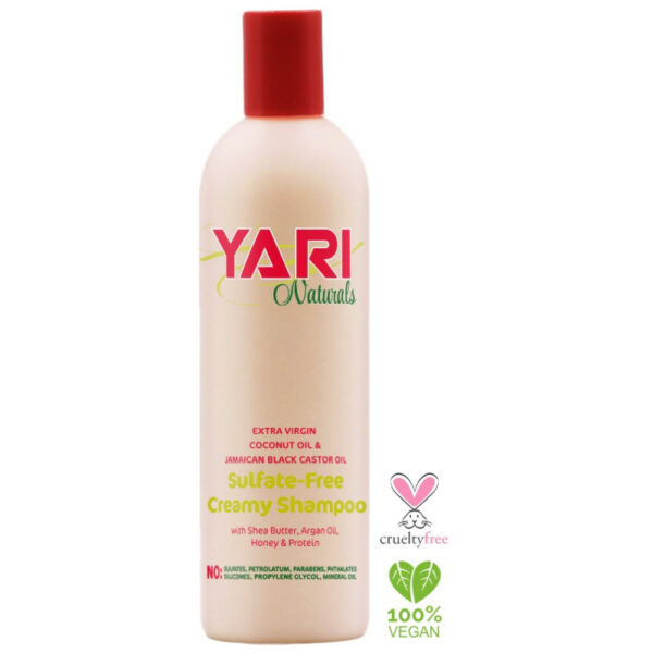 yari naturals sulfate free creamy shampoo 375ml
