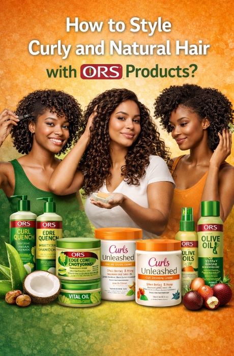 How to style curly and natural hair using ORS hair care products